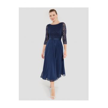 Rochie de cocktail - dama -  bleumarin