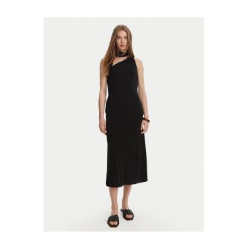 Rochie de cocktail -  neagra - fabricata din material de calitate