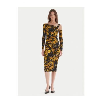 Rochie de cocktail -  negru/galben