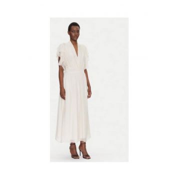 Rochie de vara -  bej - 70% viscoza - 30% matase -