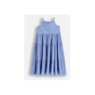 Rochie din tesatura - Albastru