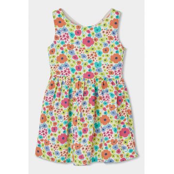 Rochie evazata cu imprimeu floral - Multicolor