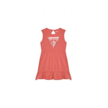 Rochie fara maneci cu logo frontal