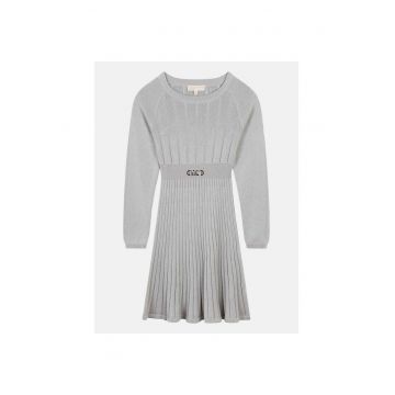 Rochie fete -  tricot - gri
