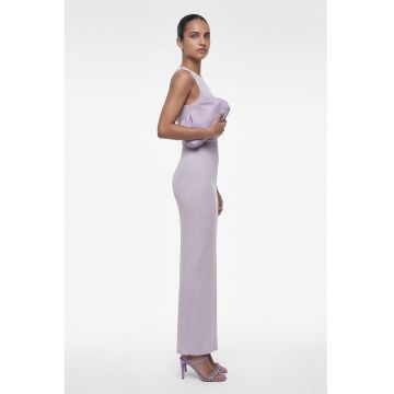 Rochie maxi cu croiala cambrata - Lila