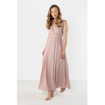 Rochie maxi dama -  in - roz murdar