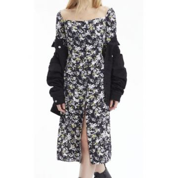 Rochie Midi cu slit in fata