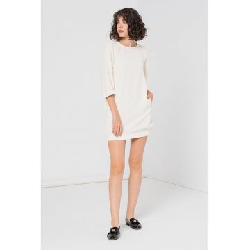 Rochie mini cu buzunare laterale Karlie - Crem