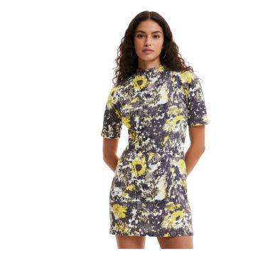 Rochie mini cu imprimeu floral