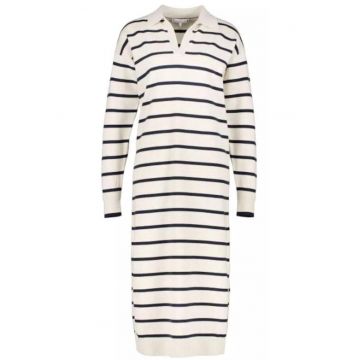 Rochie polo in dungi cu maneci cazute