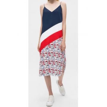 Rochie -  TJW Diagonal Color Block - poliester - multicolor -