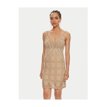 Rochie tricotata de dama -  bej