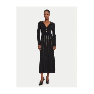 Rochie tricotata de dama  negru -