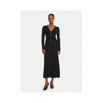 Rochie tricotata de dama  negru -