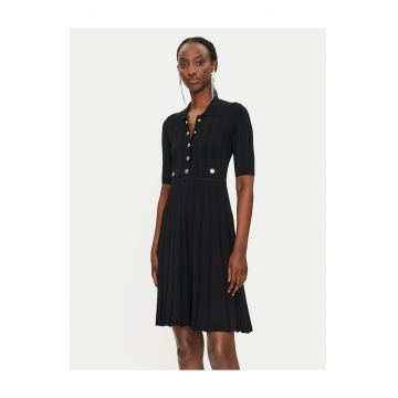Rochie tricotata de dama  negru -