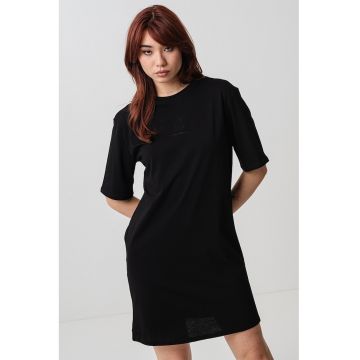 Rochie-tricou cu logo - Negru
