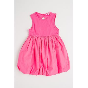 Rochie uni evazata - Roz deschis