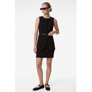 Rochie cu aspect 2in1 - Negru