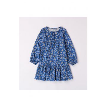 Rochie cu imprimeu floral pentru fetite - I Do -4.7561 - Albastru