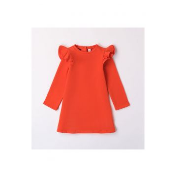 Rochie cu volane pentru fetite -  0.7364 - Portocaliu