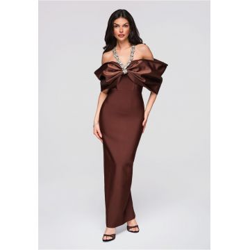 Rochie de bal maxi  LA-OM-DLR243 - Maro - Maro