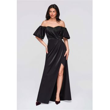 Rochie de seara maxi  LA-OM-DLR270 - Negru