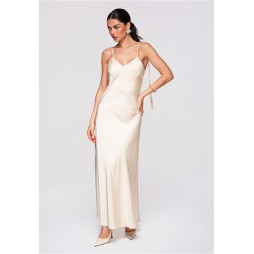 Rochie de seara maxi  LA-OM-DLR297 - Maro