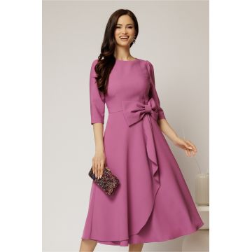 Rochie DY Fashion mov cu funda ampla in talie