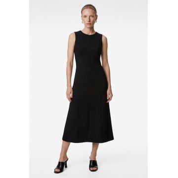 Rochie evazata fara maneci - Negru