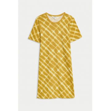 Rochie mini cu imprimeu grafic - Galben