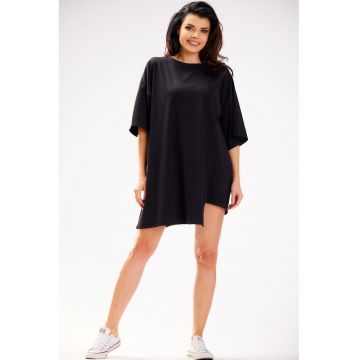 Rochie oversize mini t - - Negru