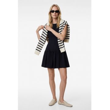 Rochie scurta cu croiala evazata - Albastru ultramarin