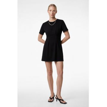 Rochie-tricou cu lant - Negru