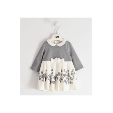 Rochita eleganta pentru fetite -  4.5259 - Gri/Alb