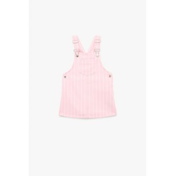 Sarafan cu dungi - Roz pastel