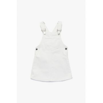 Sarafan din denim - Alb murdar