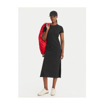 Rochie casual -  din bumbac - negru