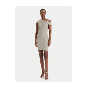 Rochie casual -  kaki - 73% modal - 27% poliester