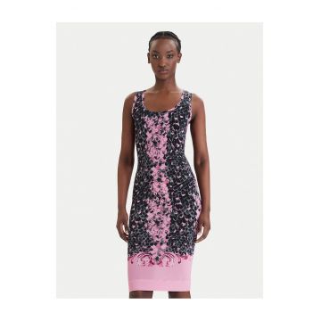 Rochie casual -  Viscoza - roz - Roz