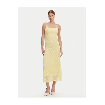 Rochie cocktail  galben - 45% poliamida