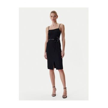 Rochie de cocktail -  neagra - poliester - fermoar