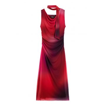 Rochie de cocktail -  rosie - poliester - Rosu