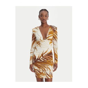 Rochie de cocktail -  viscoza - culoare bej