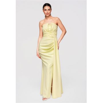 Rochie de seara maxi  LA-OM-DLR338 - Galben