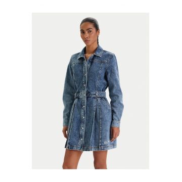 Rochie din denim  Bumbac - Albastru - Albastru