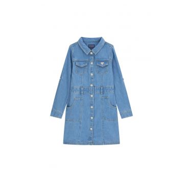 Rochie din denim  pentru fete - Albastru