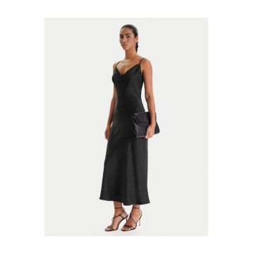 Rochie  din poliester negru - Negru