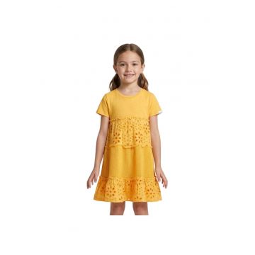 Rochie evazata cu broderie -