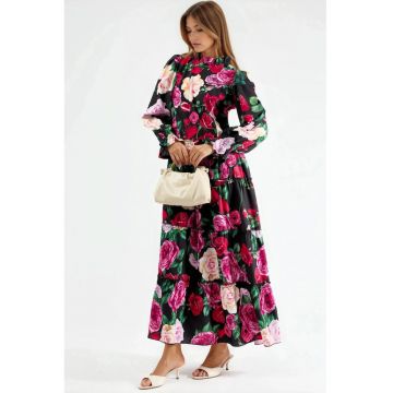 Rochie Maxi  Floral - multicolor - poliester