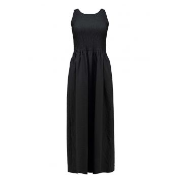 Rochie midi cu croiala evazata - Negru